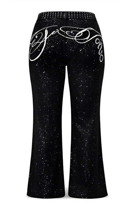 Rhinestone Flare Jeans