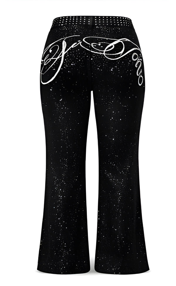 Rhinestone Flare Jeans